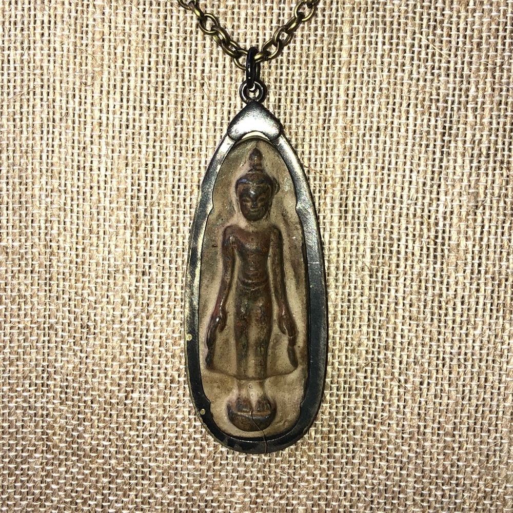 Ethnic tribal bronze necklace